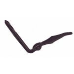 Arrt de volet marseillais  visser - traitement phortique noir - longueur 110 mm bricozor