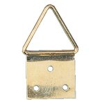 Attaches tableau triangulaires en acier laitonn - 20 mm - sachet de 100 pices bricozor