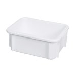 Bacs gerbables - plastique blanc - 12 litres gilac