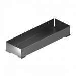 Bac de rangement d'accessoires pour dressing chic - anthracite - 150 x 450 mm menage confort