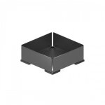 Bac de rangement d'accessoires pour dressing chic - anthracite - 150 x 150 mm menage confort