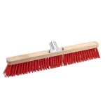 Balai cantonnier pour extérieur en pvc rouge - 100cm bricozor Balai cantonnier pour extérieur en pvc rouge - 100cm bricozor