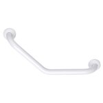 Barre d'appui blanche coud�e � 135� pellet asc