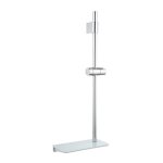 Barre de douche - entraxe réglable - tablette verre trempé - infinity glass disflex Barre de douche - entraxe réglable - tablette verre trempé - infinity glass disflex