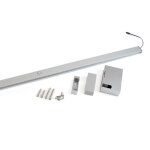 Barre de penderie avec lumi�re led - 408 - 558 mm - anodis� - castor emuca