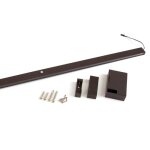 Barre de penderie avec lumi�re led - 558 - 708 mm - moka - castor emuca