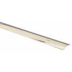 Barre de seuil  visser - inox laiton - longueur 270 cm - largeur 30 mm dinac