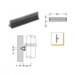 Bases plastique 224 - queue de sapin 4 x 7 mm - 25 pi�ces camar