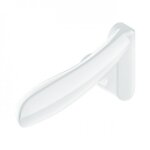 Bquille dporte - pour portail - alu - blanc - gauche - marinea tirard