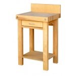 Billot de découpe en bois de bout - 600 x 600 x h. 900 mm outifrance Billot de découpe en bois de bout - 600 x 600 x h. 900 mm outifrance