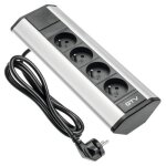 Bloc prises angle - 4 prises 2p + t gtv Bloc prises angle - 4 prises 2p + t gtv