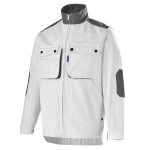 Blouson de peintre avec manches amovibles craft paint blanc et gris - t4 cepovett safety