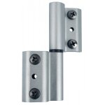 Bote de 50 paumelles  clamer universelles rversibles aluminium grip + - inox fapim