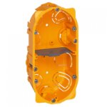 Bote d'encastrement en cloison sche - 2 poste - 40 mm - batibox legrand