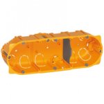 Bote d'encastrement en cloison sche - 3 poste - 40 mm - batibox legrand