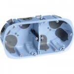 Boîte d'encastrement xl air'métic pour cloisons sèches - 2 postes - p50 eurohm Boîte d'encastrement xl air'métic pour cloisons sèches - 2 postes - p50 eurohm