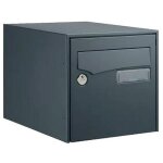 Bote aux lettres - 1 porte - gris - loft decayeux