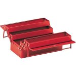 Bote  outils mtallique avec 5 cases - 470x200x200 mm - rouge sam outillage