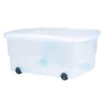 Boite rangement sous lit avec roulette - 80 litres eda plastiques Boite rangement sous lit avec roulette - 80 litres eda plastiques
