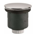 Bonde de douche - capot en abs chromé - gros débit 116 mm valentin Bonde de douche - capot en abs chromé - gros débit 116 mm valentin