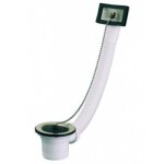 Bonde pour �vier - inox - avec trop plein - cuvette diam�tre 70 mm valentin