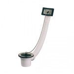 Bonde pour �vier - inox - avec trop plein - cuvette diam�tre 70 mm valentin