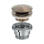 Bonde de lavabo clic - clac - diam�tre 64 mm - bronze jacob delafon