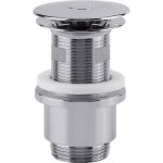 Bonde de lavabo cut and click en abs chrom - rglable en hauteur valentin