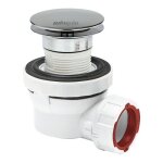 Bonde de lavabo  coulement libre avec siphon gain de place 32 - nano 6. 7 wirquin pro