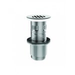 Bonde lavabo universelle  grille avec ou sans trop plein h100 mm recoupable valentin