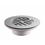 Bonde universelle pour �vier avec grille marguerite en inox valentin