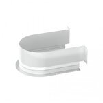 Bordure de protection du tiroir - d�coupe arrondie du siphon - blanc hettich