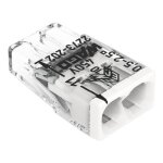 Borne de connexion - automatique 2273 - pour fils rigides 2x0, 5 a 2, 5mm2 wago