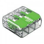 Borne de connexion universelle 221 pour fils souples et rigides x30 wago