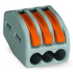 Borne de connexion universelle 222 pour fils souples et rigides x10 wago