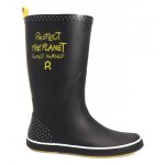 Botte de pluie protect the planet - femme - noir - pointure 38 rouchette