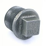 Bouchon fonte m�le - filetage 15 / 21 noir codital