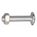 Boulons poliers - tte ronde - filetage total - 6x35 mm - 100 pices gfd
