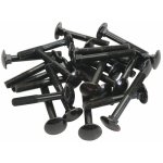 Boulons trcc japy - acier zingu noir - filetage partiel - 100 pices - 7 x 50 mm bricozor