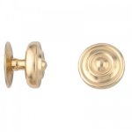 Bouton central - pour porte - laiton poli - 85 mm - tige chaînette bricozor Bouton central - pour porte - laiton poli - 85 mm - tige chaînette bricozor