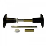 Boutons doubles - universels - alu epoxy noir - carrs de 6 et 7 mm bilcocq