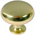 Bouton de meuble anglais en laiton poli - diam�tre 20 mm bricozor
