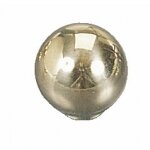 Boutons de meuble boule en laiton poli - diamtre 25mm bricozor