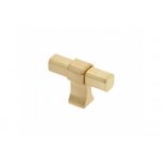 Bouton de meuble imperial style classique - longueur 50 mm - or bross� gtv