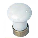 Boutons de meuble en porcelaine blanc - laiton - diamètre 15 mm mérigous Boutons de meuble en porcelaine blanc - laiton - diamètre 15 mm mérigous