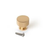 Boutons de meuble ronds � bord molet� argos - diam�tre 30 mm - par 10 - dor� emuca