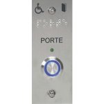 Bouton poussoir inox - marquage en braille eff eff