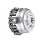 Brosse boisseau 18 torsades acier combitwist - pour meuleuse d'angle pferd