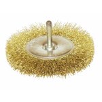 Brosse laiton circulaire pour perceuse - tige 6 mm - diamtre 50mm bricozor