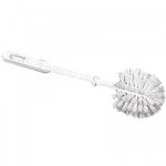 Brosse wc - boule - nylon blanc bricozor